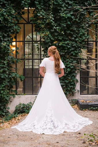 The Modest Bridal Collection by Barbie Style #MBC 7352 #11 backface vertical thumbnail