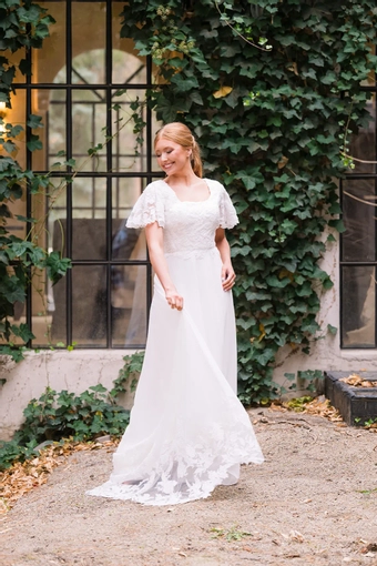 The Modest Bridal Collection by Barbie Style #MBC 7352 #8 frontface vertical thumbnail