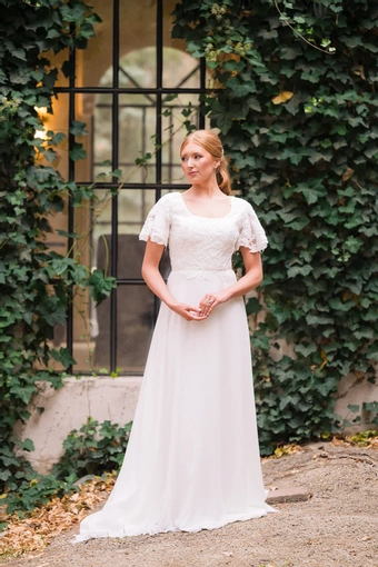 The Modest Bridal Collection by Barbie Style #MBC 7352 #3 frontface vertical thumbnail