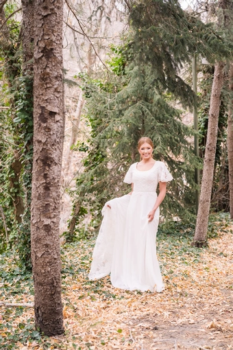The Modest Bridal Collection by Barbie Style #MBC 7352 #4 frontface vertical thumbnail