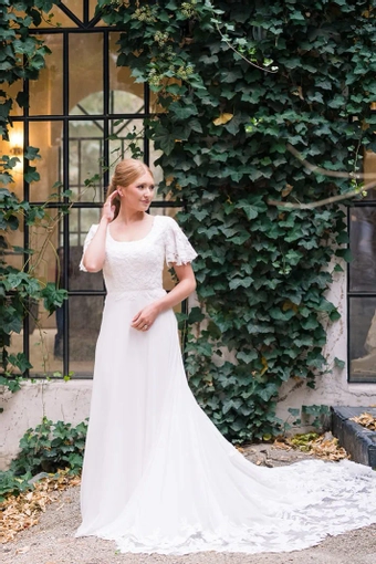 The Modest Bridal Collection by Barbie Style #MBC 7352 #7 frontface vertical thumbnail