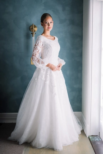 The Modest Bridal Collection by Barbie Style #MBC 7353 #1 frontface vertical thumbnail