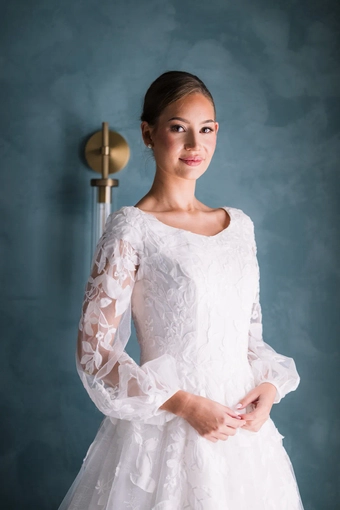 The Modest Bridal Collection by Barbie Style #MBC 7353 #3 frontface vertical cropped thumbnail