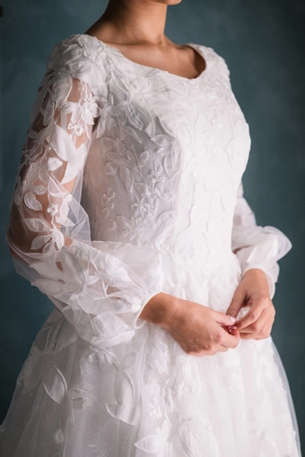 The Modest Bridal Collection by Barbie Style #MBC 7353 #4 frontface vertical cropped thumbnail
