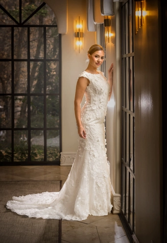 The Modest Bridal Collection by Barbie Style #MBC 7355 #2 frontface vertical thumbnail