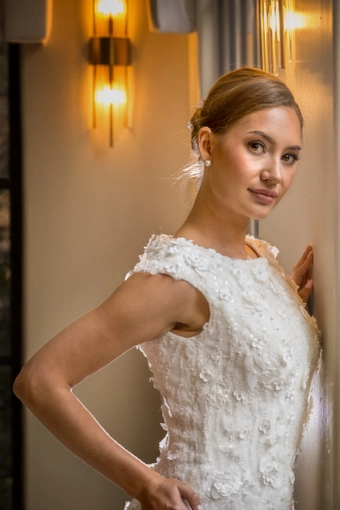 The Modest Bridal Collection by Barbie Style #MBC 7355 #6 frontface vertical cropped thumbnail