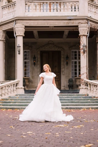 The Modest Bridal Collection by Barbie Style #MBC 7357 #1 frontface vertical thumbnail