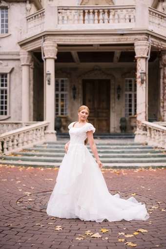 The Modest Bridal Collection by Barbie Style #MBC 7357 #7 frontface vertical thumbnail