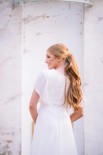 The Modest Bridal Collection by Barbie Style #MBC 7361 #7 backface vertical cropped thumbnail