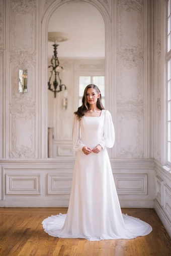 The Modest Bridal Collection by Barbie Style #MBC 7362 #2 frontface vertical thumbnail