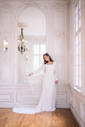 The Modest Bridal Collection by Barbie Style #MBC 7362 #5 frontface vertical thumbnail