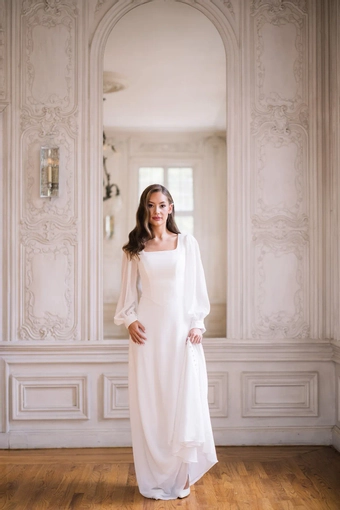 The Modest Bridal Collection by Barbie Style #MBC 7362 #7 frontface vertical thumbnail