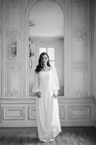 The Modest Bridal Collection by Barbie Style #MBC 7362 #3 frontface vertical thumbnail