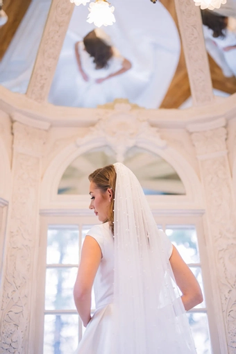 The Modest Bridal Collection by Barbie Style #MBC 7364B #5 backface vertical cropped thumbnail