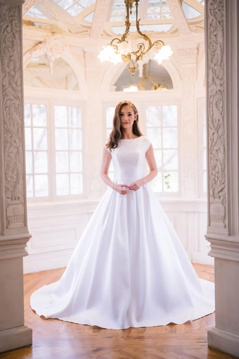 The Modest Bridal Collection by Barbie Style #MBC 7364B #0 frontface vertical thumbnail