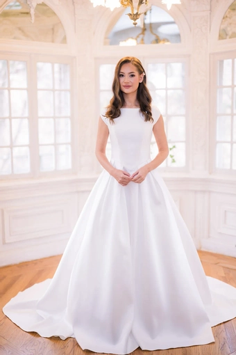 The Modest Bridal Collection by Barbie Style #MBC 7364B #1 frontface vertical thumbnail