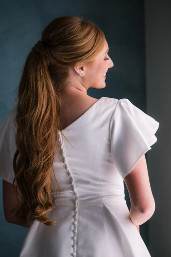 The Modest Bridal Collection by Barbie Style #MBC 7367 #5 backface vertical cropped thumbnail
