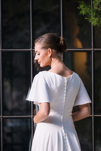 The Modest Bridal Collection by Barbie Style #MBC 7368 #6 backface vertical cropped thumbnail