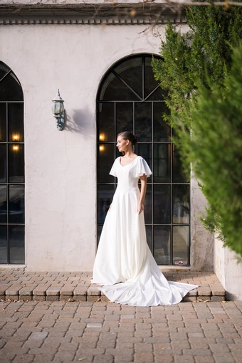 The Modest Bridal Collection by Barbie Style #MBC 7368 #1 frontface vertical thumbnail