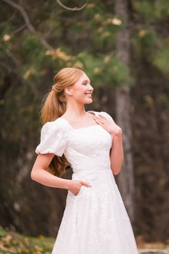 The Modest Bridal Collection by Barbie Style #MBC 7370 #5 frontface vertical cropped thumbnail
