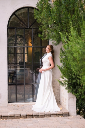 The Modest Bridal Collection by Barbie Style #MBC 7371 #1 frontface vertical thumbnail