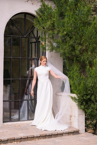 The Modest Bridal Collection by Barbie Style #MBC 7371 #4 frontface vertical thumbnail