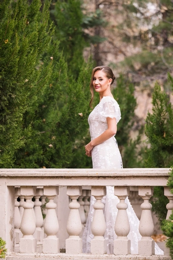 The Modest Bridal Collection by Barbie Style #MBC 7372 #4 vertical thumbnail