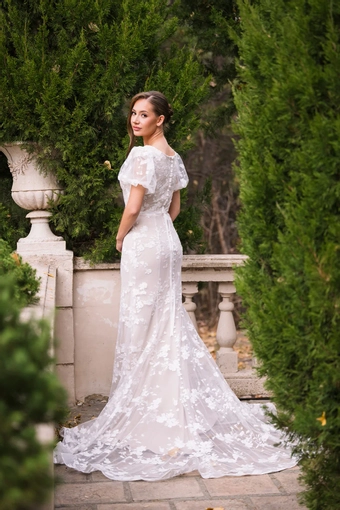 The Modest Bridal Collection by Barbie Style #MBC 7372 #6 backface vertical thumbnail