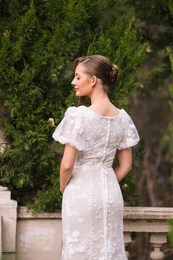 The Modest Bridal Collection by Barbie Style #MBC 7372 #10 backface vertical cropped thumbnail