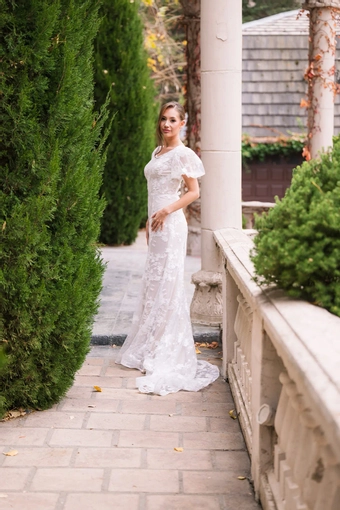 The Modest Bridal Collection by Barbie Style #MBC 7372 #3 frontface vertical thumbnail