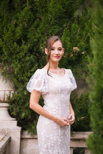 The Modest Bridal Collection by Barbie Style #MBC 7372 #9 frontface vertical cropped thumbnail
