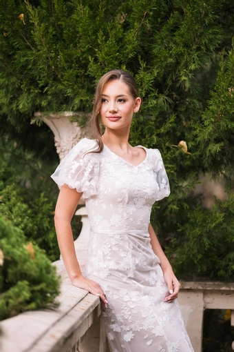 The Modest Bridal Collection by Barbie Style #MBC 7372 #7 frontface vertical cropped thumbnail