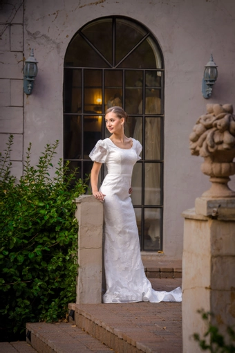 The Modest Bridal Collection by Barbie Style #MBC 7373 #2 frontface vertical thumbnail