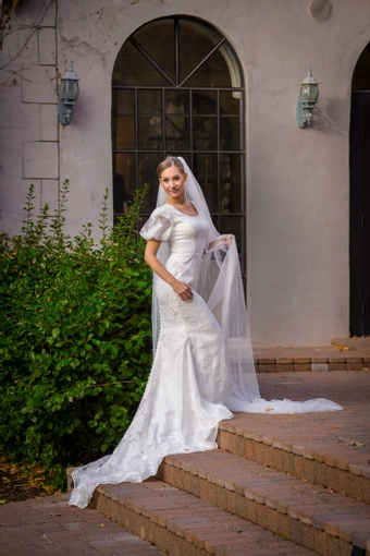 The Modest Bridal Collection by Barbie Style #MBC 7373 #1 frontface vertical thumbnail