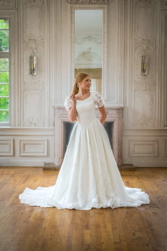 The Modest Bridal Collection by Barbie Style #MBC 7374 #1 frontface vertical thumbnail