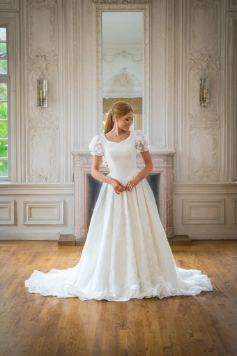 The Modest Bridal Collection by Barbie Style #MBC 7374 #2 frontface vertical thumbnail