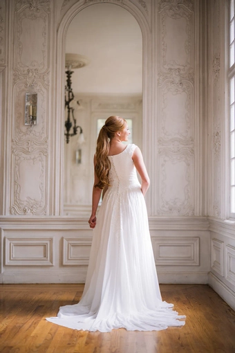 The Modest Bridal Collection by Barbie Style #MBC 7375 #4 default backface vertical thumbnail