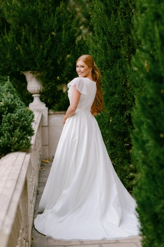 The Modest Bridal Collection by Barbie Style #MBC 7376 #3 backface vertical thumbnail