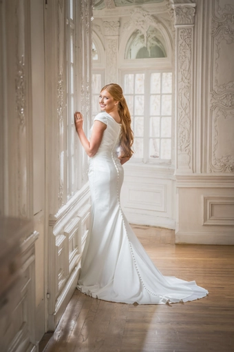 The Modest Bridal Collection by Barbie Style #MBC 7377B #2 default backface vertical thumbnail