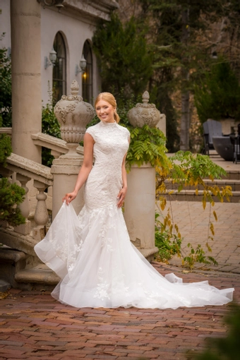 The Modest Bridal Collection by Barbie Style #MBC 7378 #1 frontface vertical thumbnail