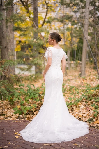 The Modest Bridal Collection by Barbie Style #MBC 7379 #5 backface vertical thumbnail