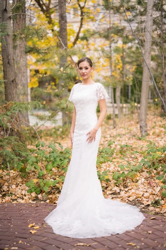 The Modest Bridal Collection by Barbie Style #MBC 7379 #1 frontface vertical thumbnail