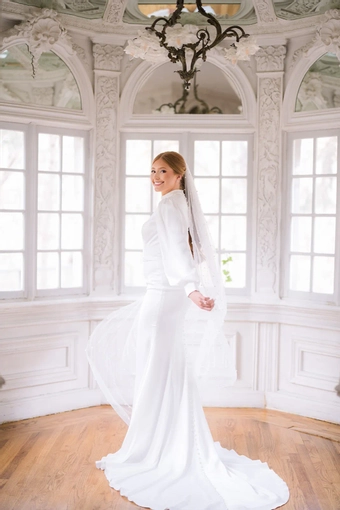 The Modest Bridal Collection by Barbie Style #MBC 7380 #3 vertical thumbnail