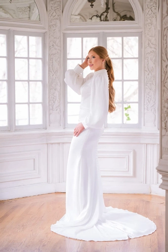 The Modest Bridal Collection by Barbie Style #MBC 7380 #5 vertical thumbnail