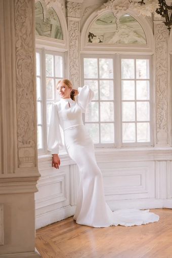 The Modest Bridal Collection by Barbie Style #MBC 7380 #2 frontface vertical thumbnail