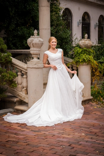 The Modest Bridal Collection by Barbie Style #MBC 7381 #2 frontface vertical thumbnail