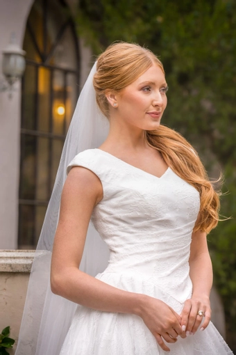 The Modest Bridal Collection by Barbie Style #MBC 7381 #6 frontface vertical cropped thumbnail