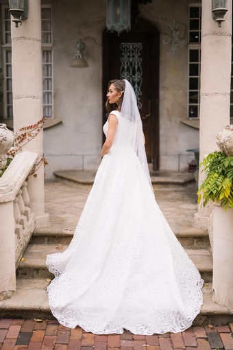 The Modest Bridal Collection by Barbie Style #MBC 7382 #7 backface vertical thumbnail