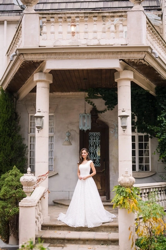 The Modest Bridal Collection by Barbie Style #MBC 7382 #2 frontface vertical thumbnail