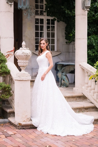 The Modest Bridal Collection by Barbie Style #MBC 7382 #3 frontface vertical thumbnail